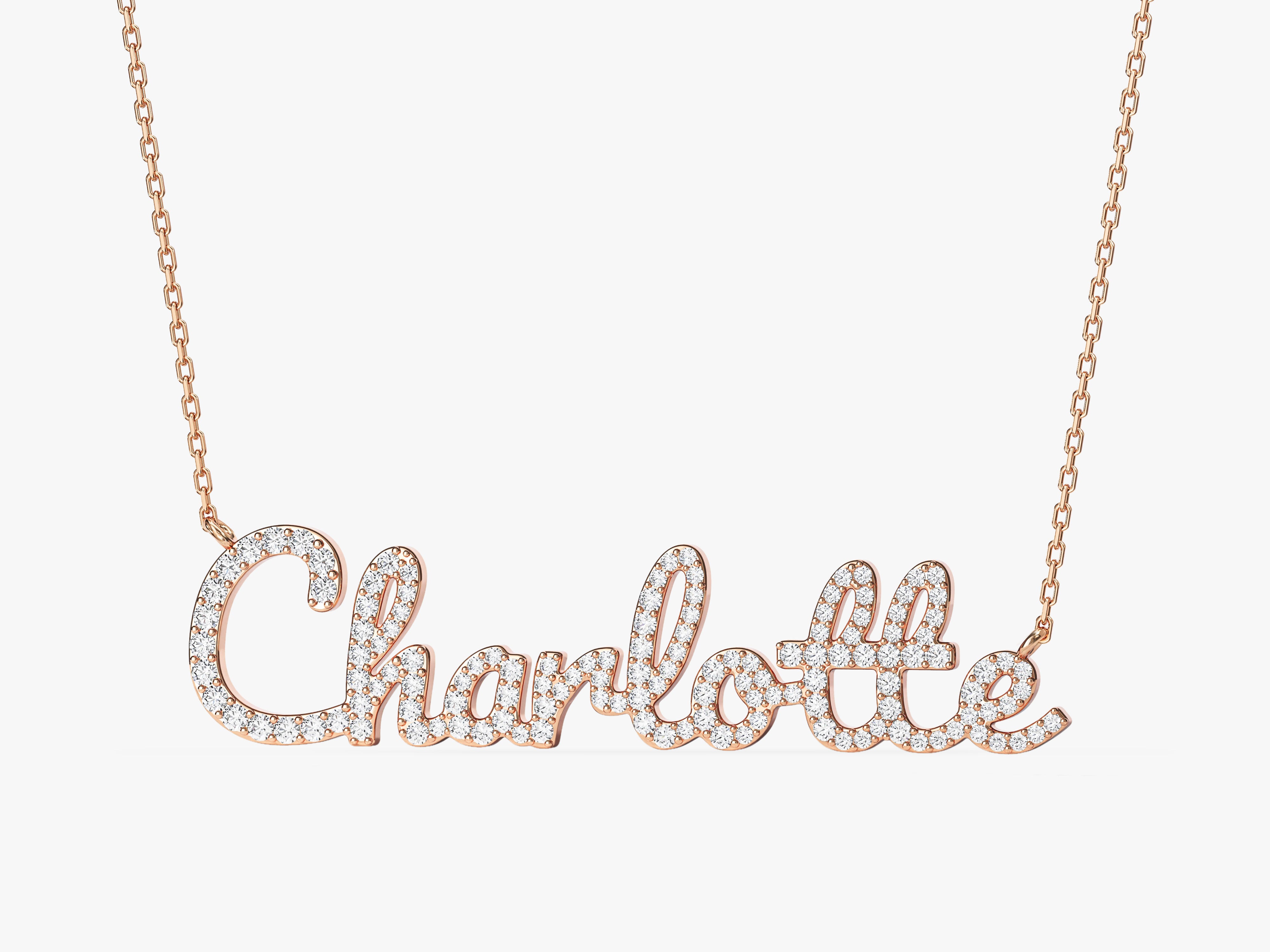 Pave Name Necklace
