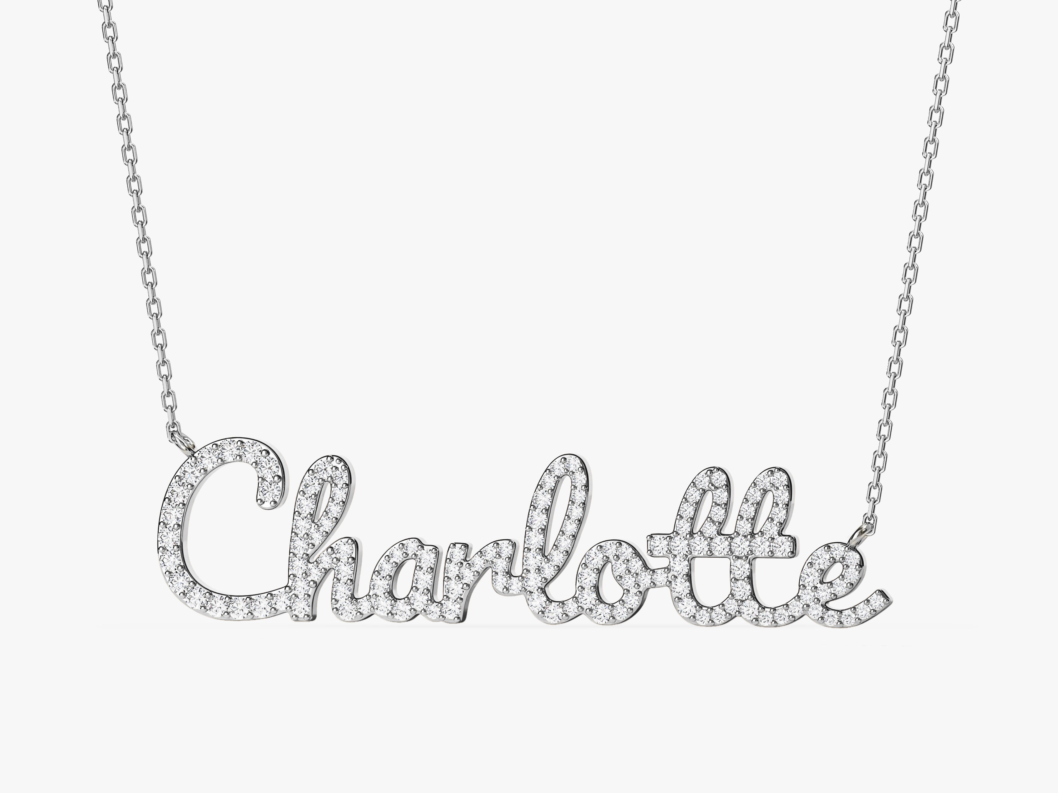 Pave Name Necklace