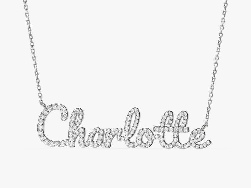 Pave Name Necklace