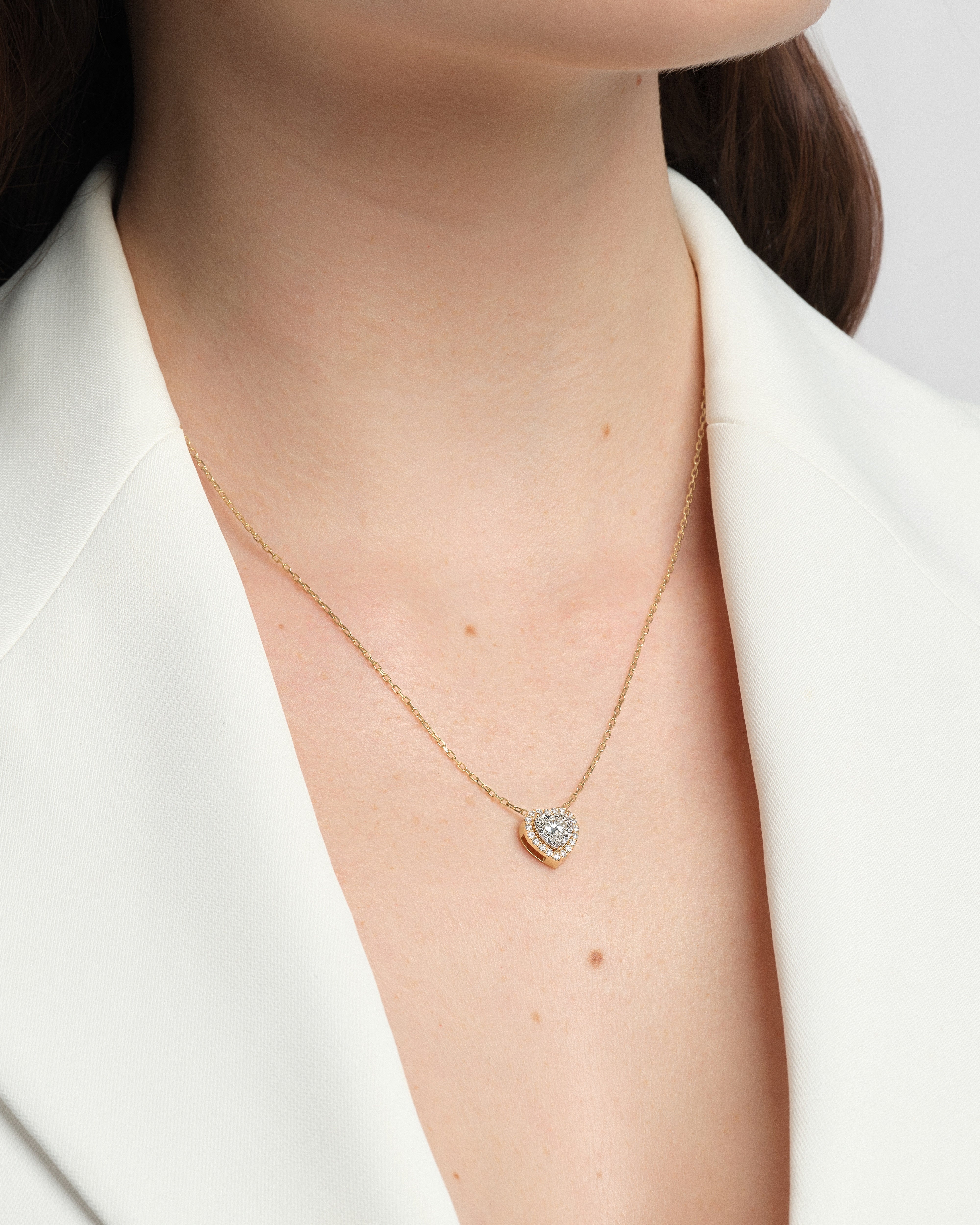 Halo Heart Necklace