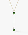 Pear Birthstone Drop Necklace