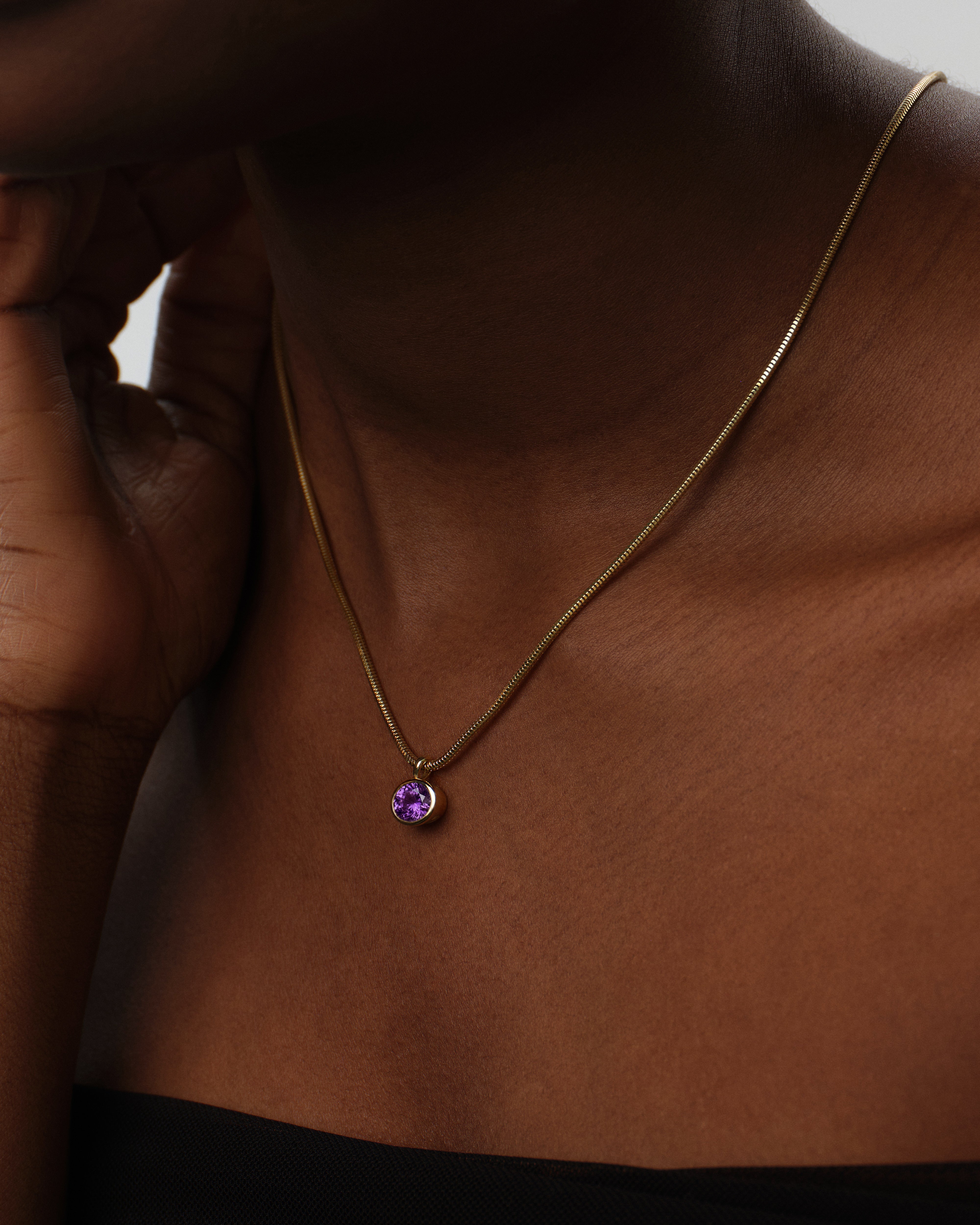 Solo Birthstone Charm Necklace
