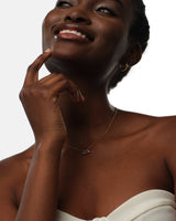 Marquise Birthstone Charm Necklace