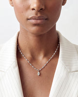 Marquise Station Drop Necklace