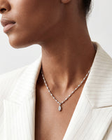 Marquise Station Drop Necklace