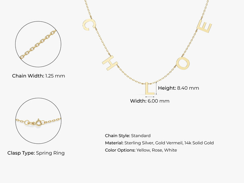 Letter Name Necklace