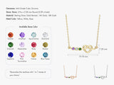 Infinity Heart Birthstone Necklace