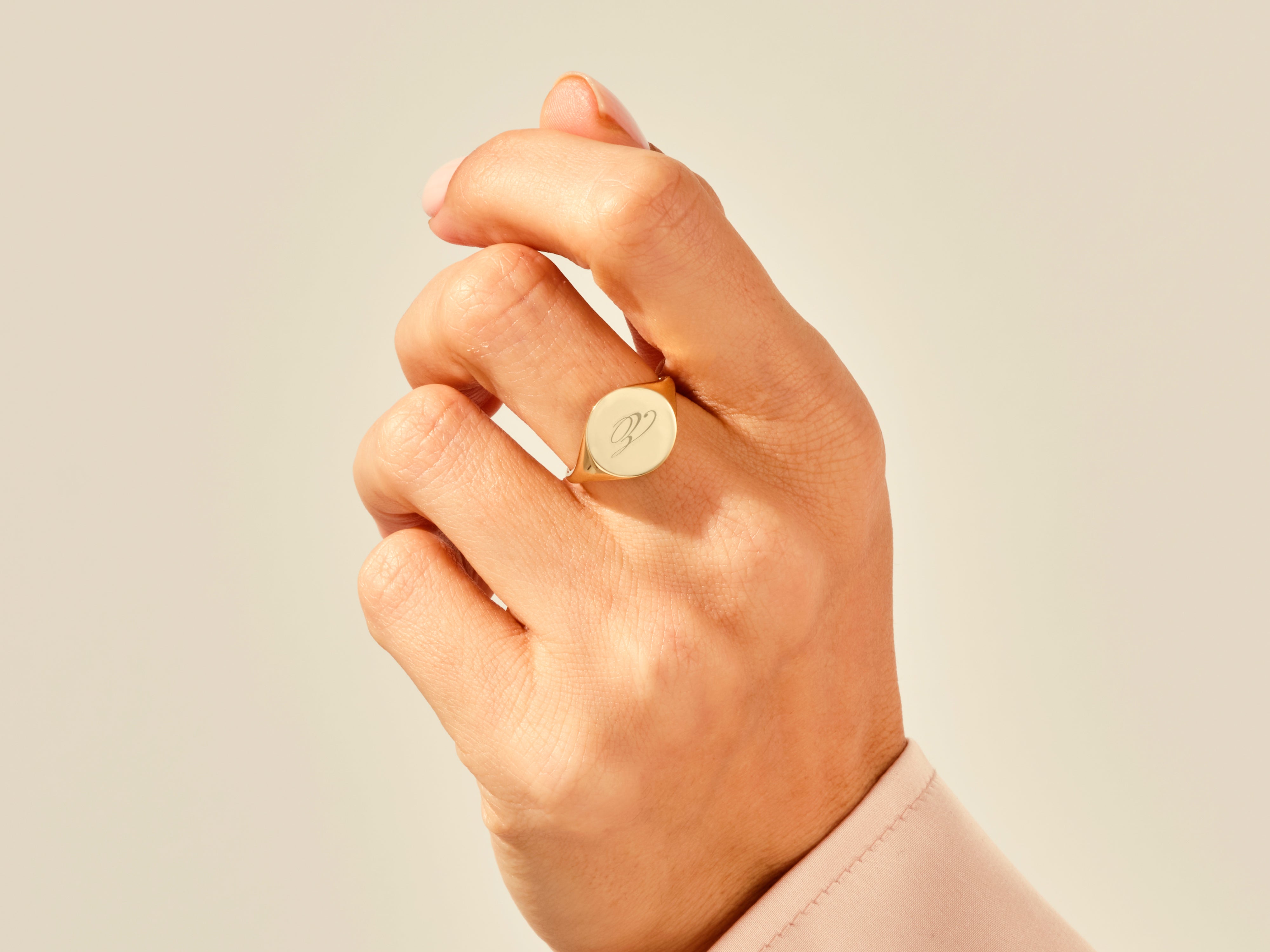 Round Signet Ring