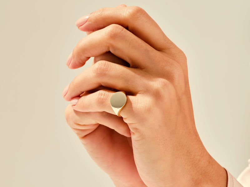 Round Signet Ring