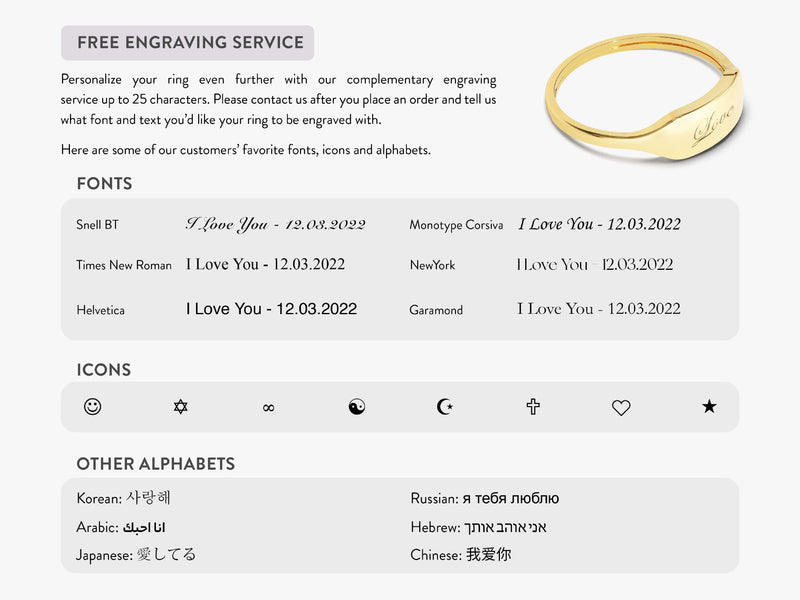 Dainty Personalized Signet Ring