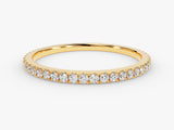 Gold diamond eternity ring for jewelry lovers