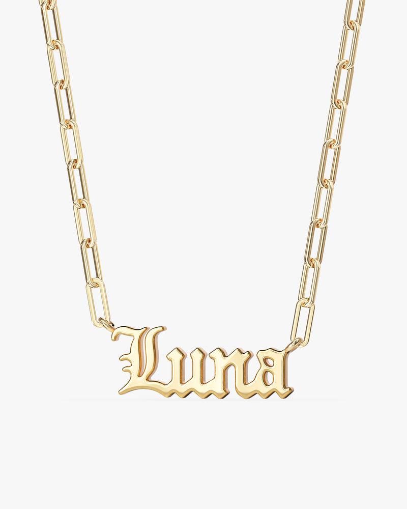 Personalized Paperclip Name Necklace