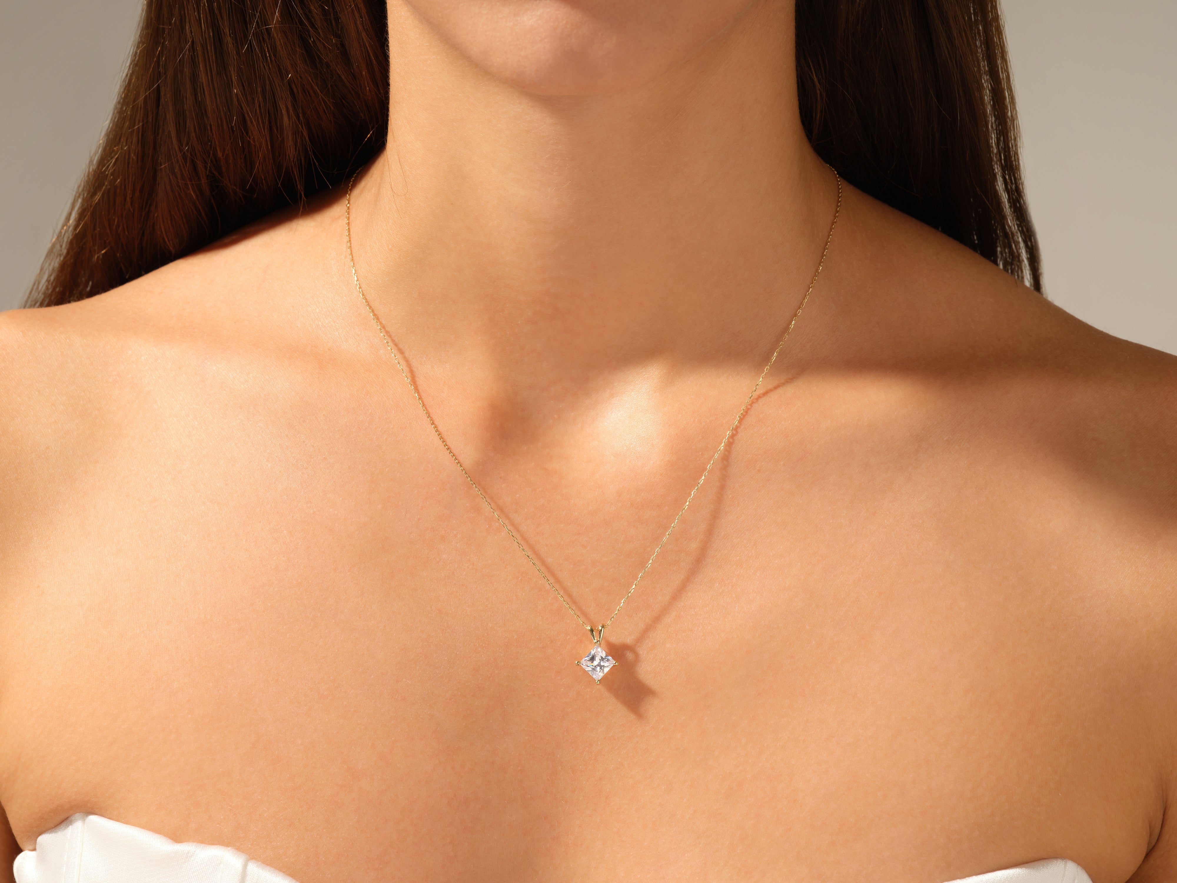 Double Bail Solitaire Pendant (1.00 CT)
