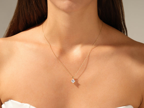 Double Bail Solitaire Pendant (1.00 CT)