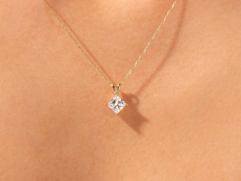 Double Bail Solitaire Pendant (1.00 CT)
