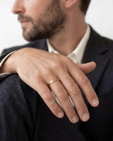 3mm Classic Flat Men's Wedding Band - Matte Brushed