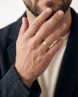5mm Classic Flat Men's Wedding Band - Matte Brushed