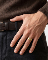 8mm Classic Flat Men's Wedding Band - Matte Brushed