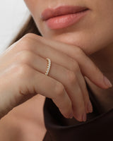 U-Prong Half Eternity Band (0.50 CT TW)