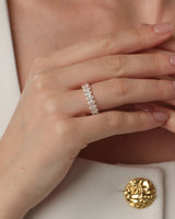 U-Prong Oval Half Eternity Band (2.50 CT TW)