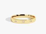 Gold ring with scattered diamonds, jewelry, fine craftsmanship