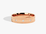 Rose gold diamond band ring jewelry