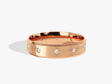 Rose gold diamond band ring jewelry
