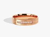 Rose gold diamond band ring jewelry