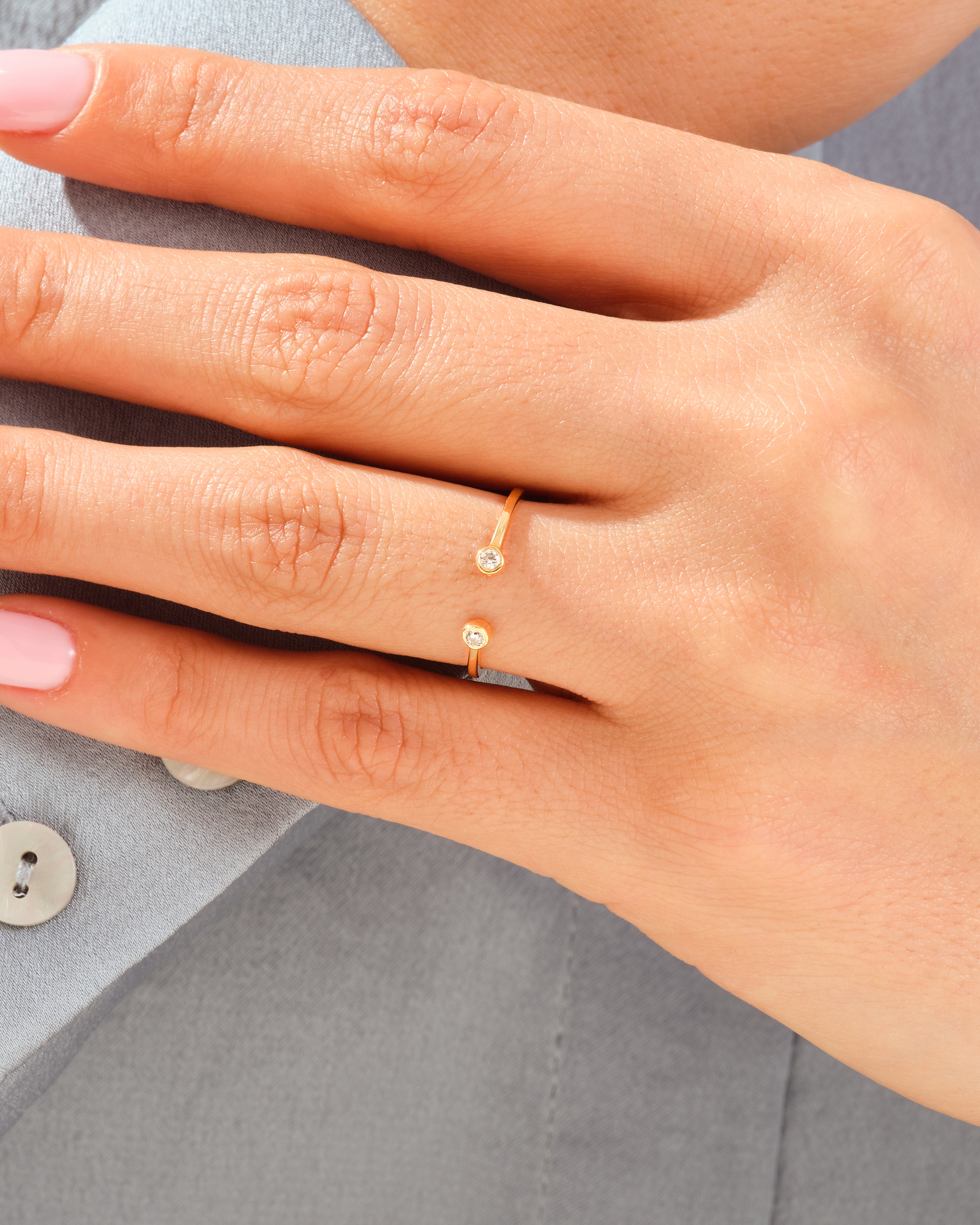 Dual Open Cuff Wedding Band