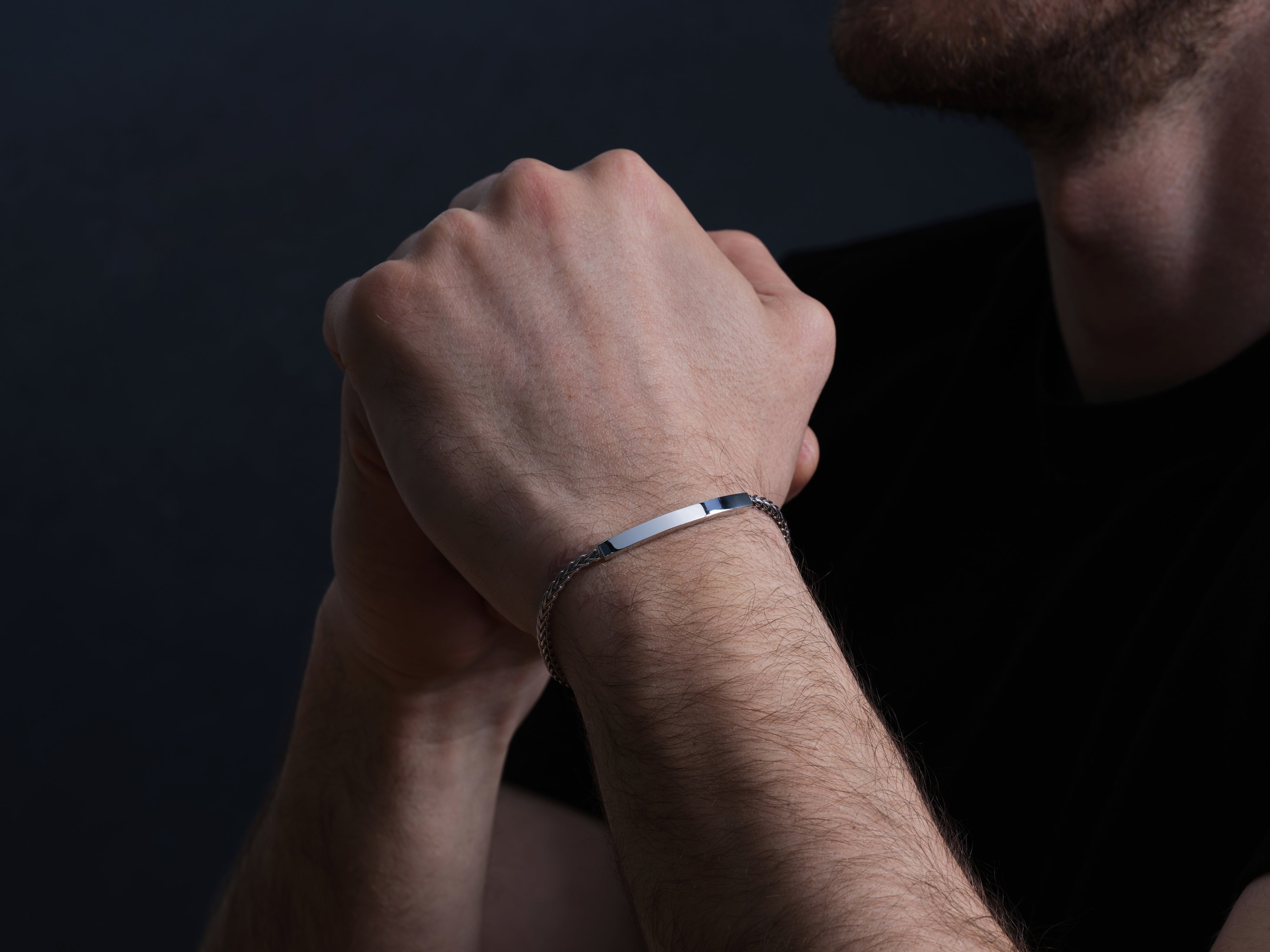 14k Solid Gold 4.0mm Fox Tail Chain Bracelet