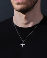 14k Gold Twisted Cross Necklace