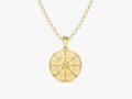14k Gold Compass Necklace