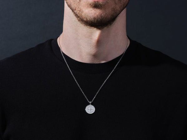 14k Gold Compass Necklace