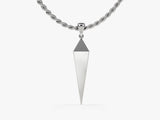 Geometric Spike Pendant Necklace - Gold Vermeil
