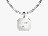 Engraved Message Pendant Necklace - Gold Vermeil