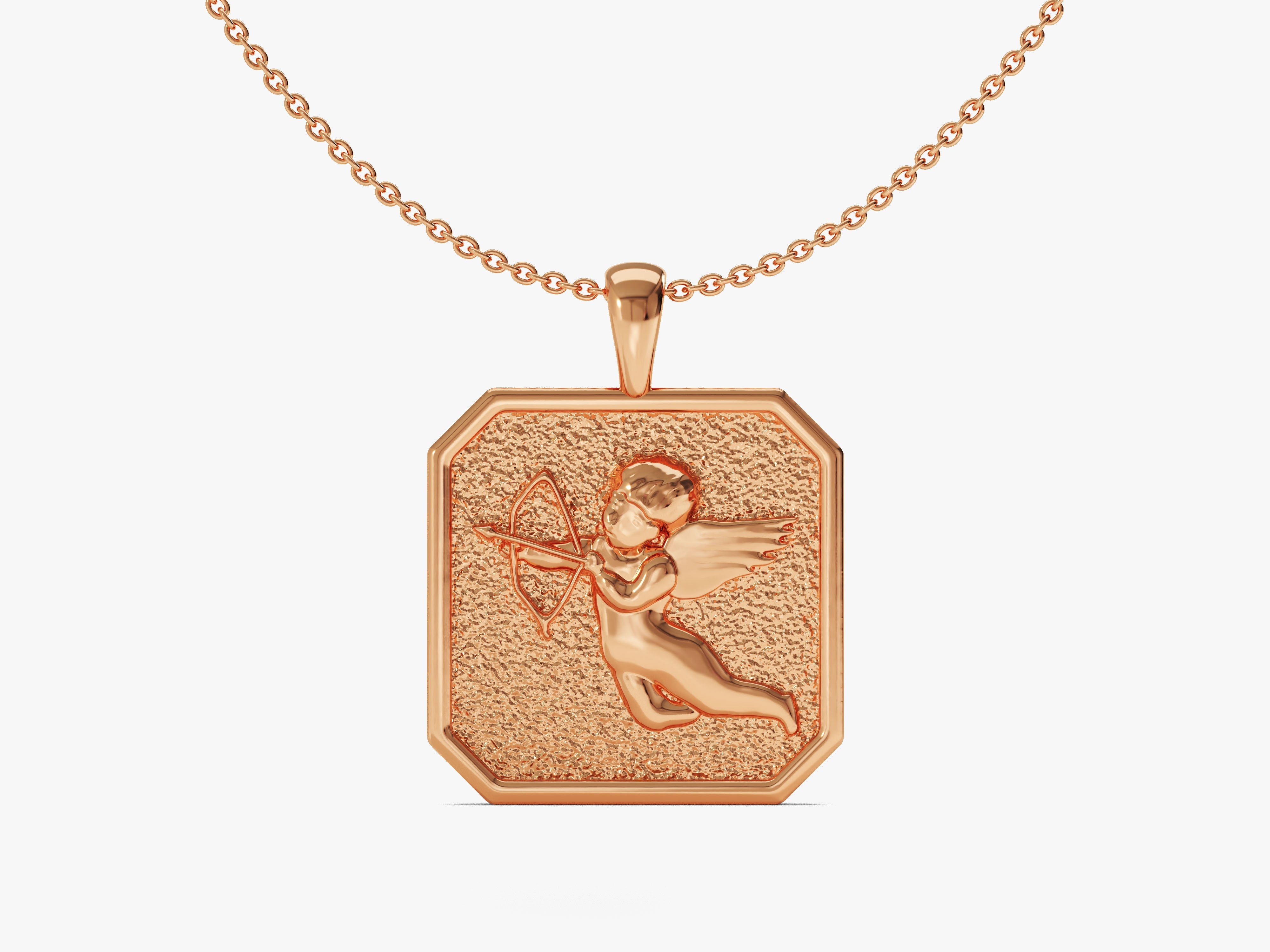 Cupid Pendant Necklace - Gold Vermeil
