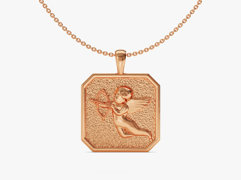 Cupid Pendant Necklace - Gold Vermeil