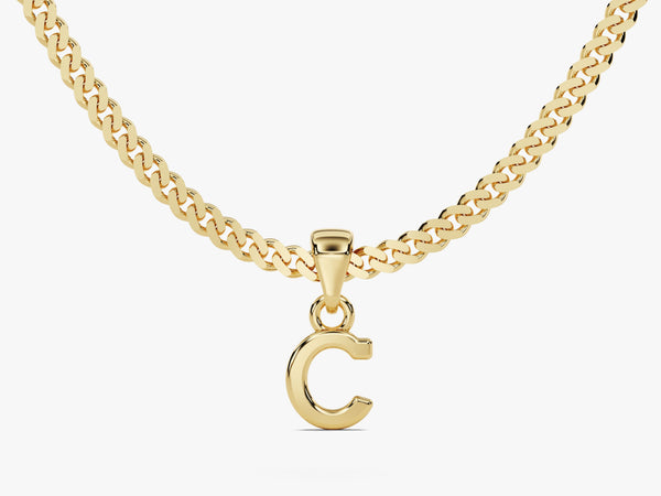 Initial Cuban Chain Necklace