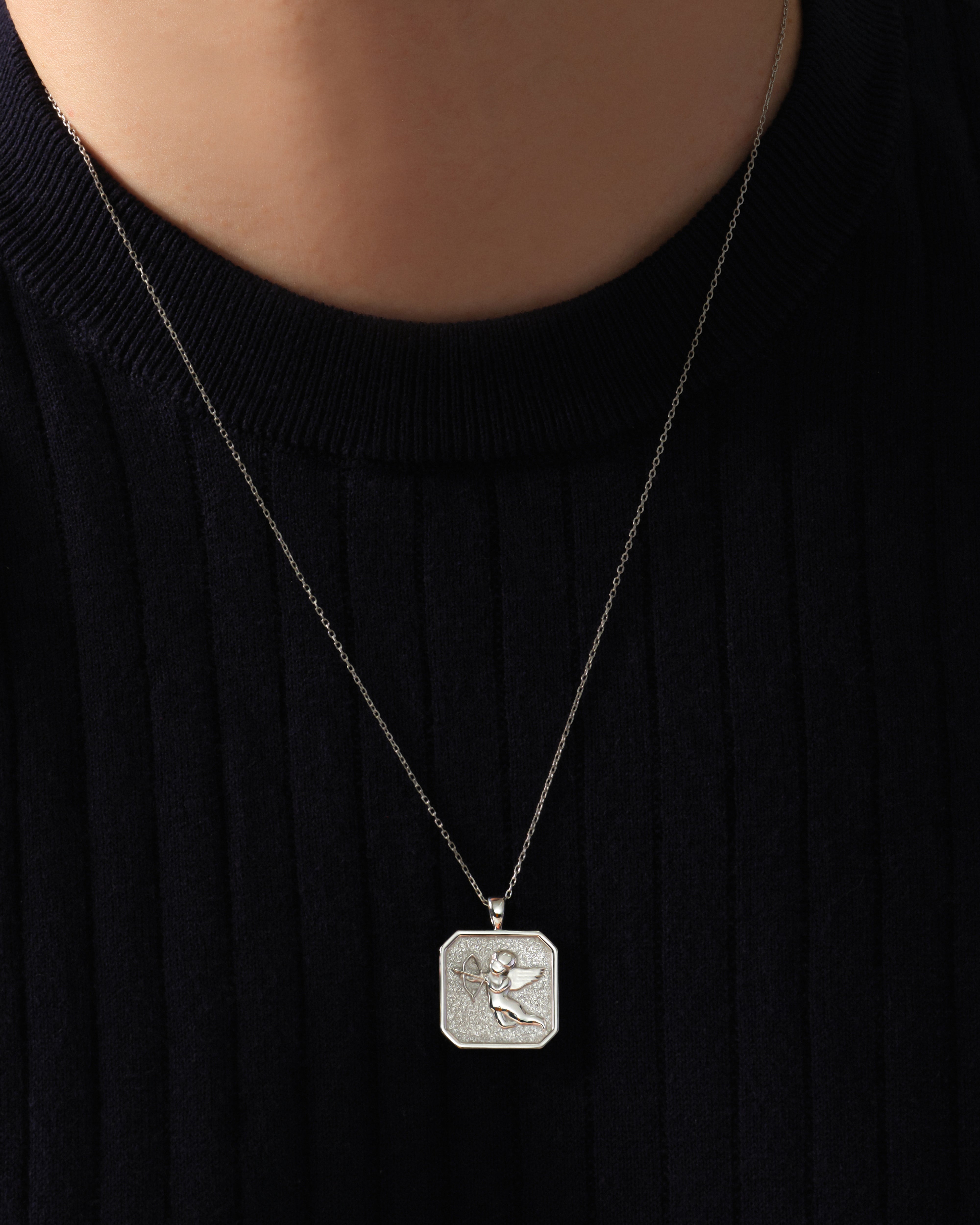 Cupid Pendant Necklace - Gold Vermeil