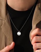 Dad Medallion Necklace - Gold Vermeil