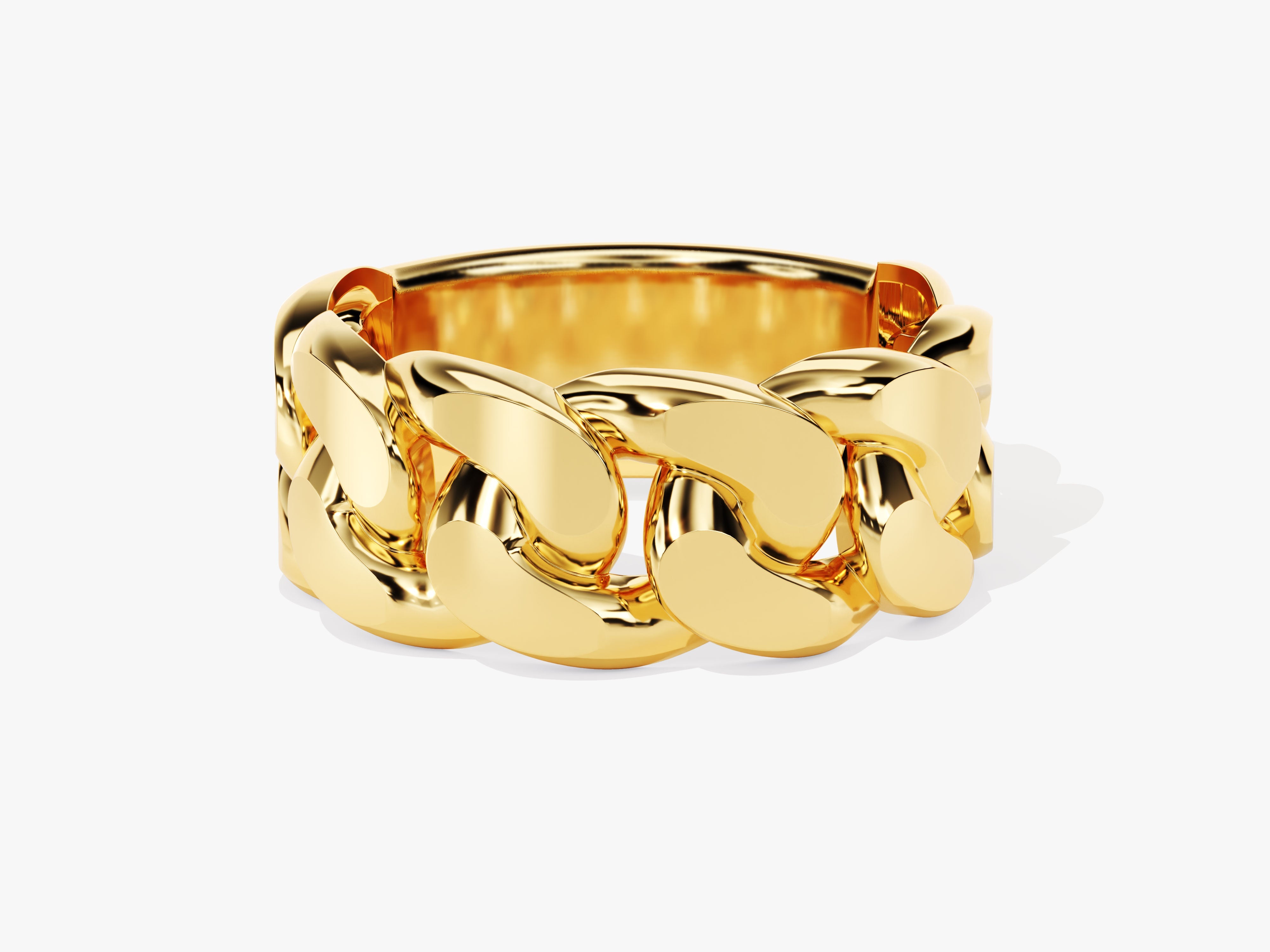 14k Gold 10.0mm Chain Ring
