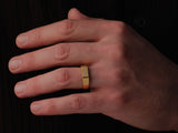 14k Gold Polished Square Ring
