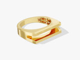 Men's Split Band Ring - Gold Vermeil