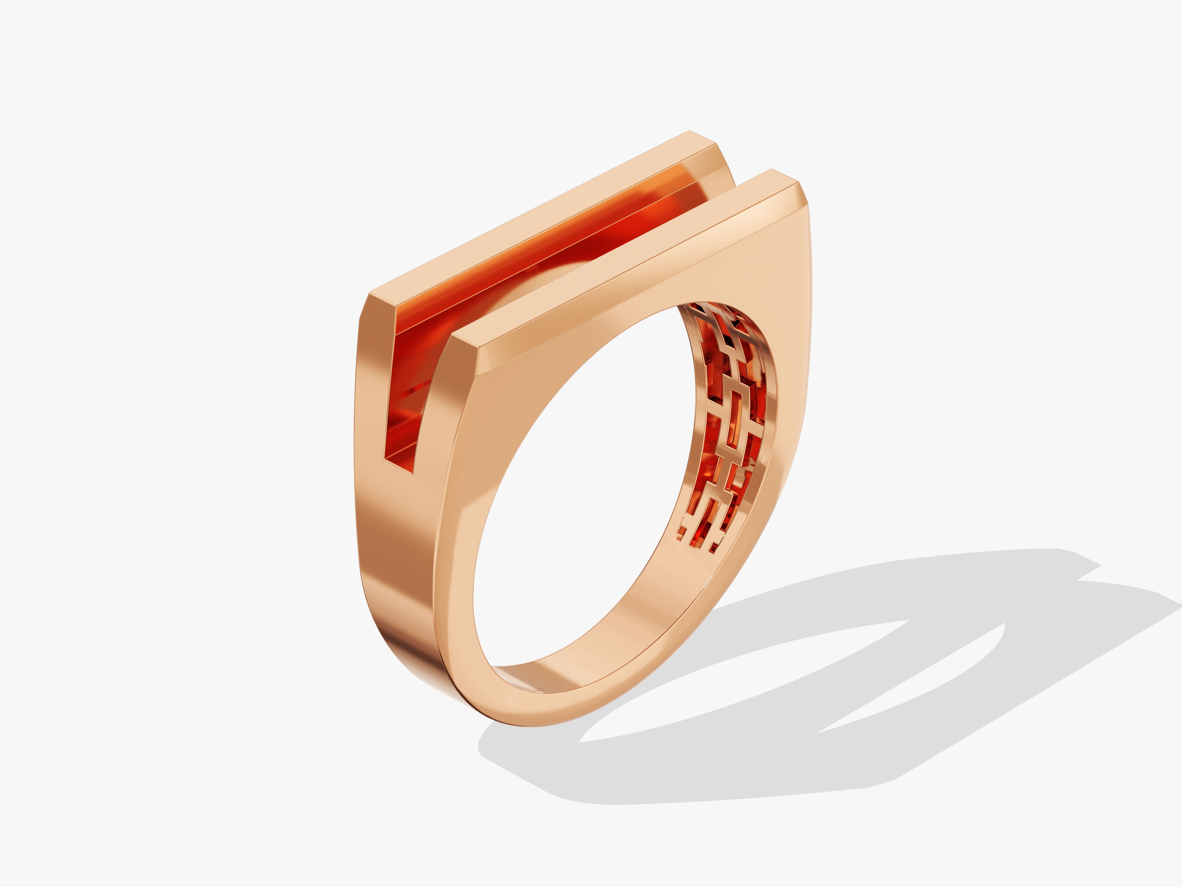 Men's Split Band Ring - Gold Vermeil