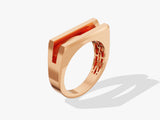Men's Split Band Ring - Gold Vermeil