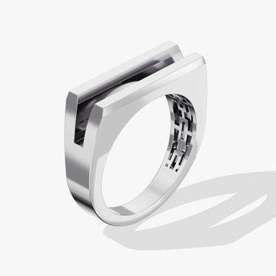 Men's Split Band Ring - Gold Vermeil