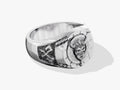 Oxidized Viking Ring - Sterling Silver