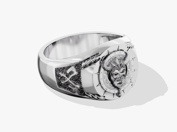 Oxidized Viking Ring - Sterling Silver