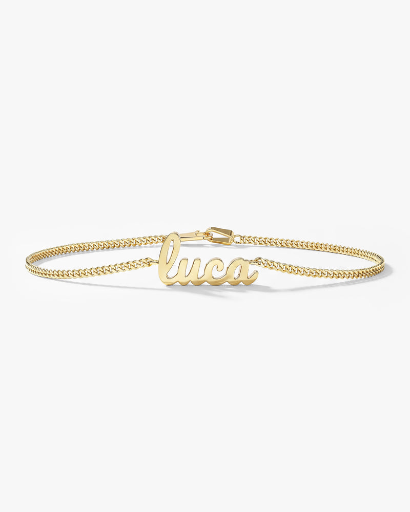 Cuban Chain Name Bracelet