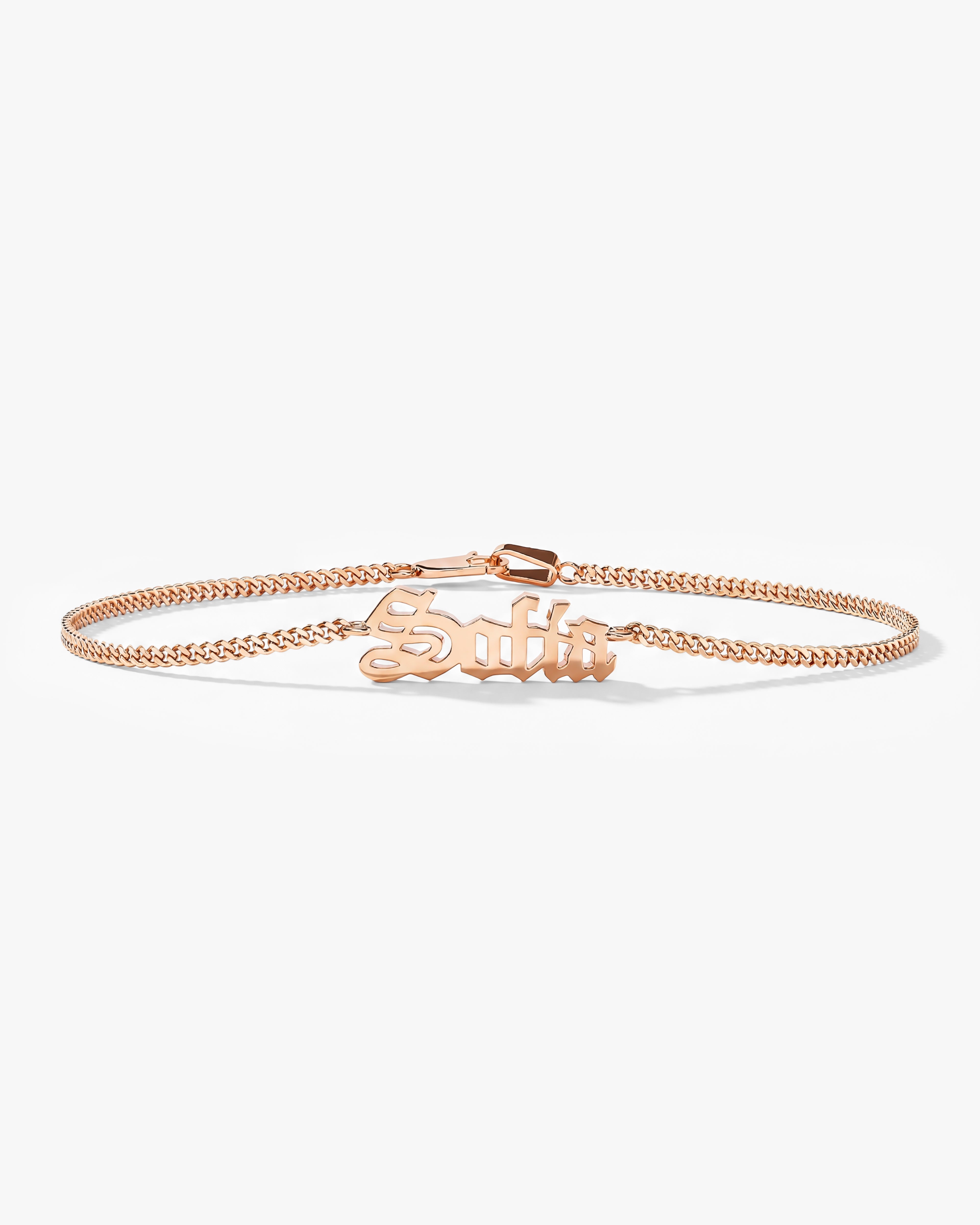 Cuban Chain Name Bracelet